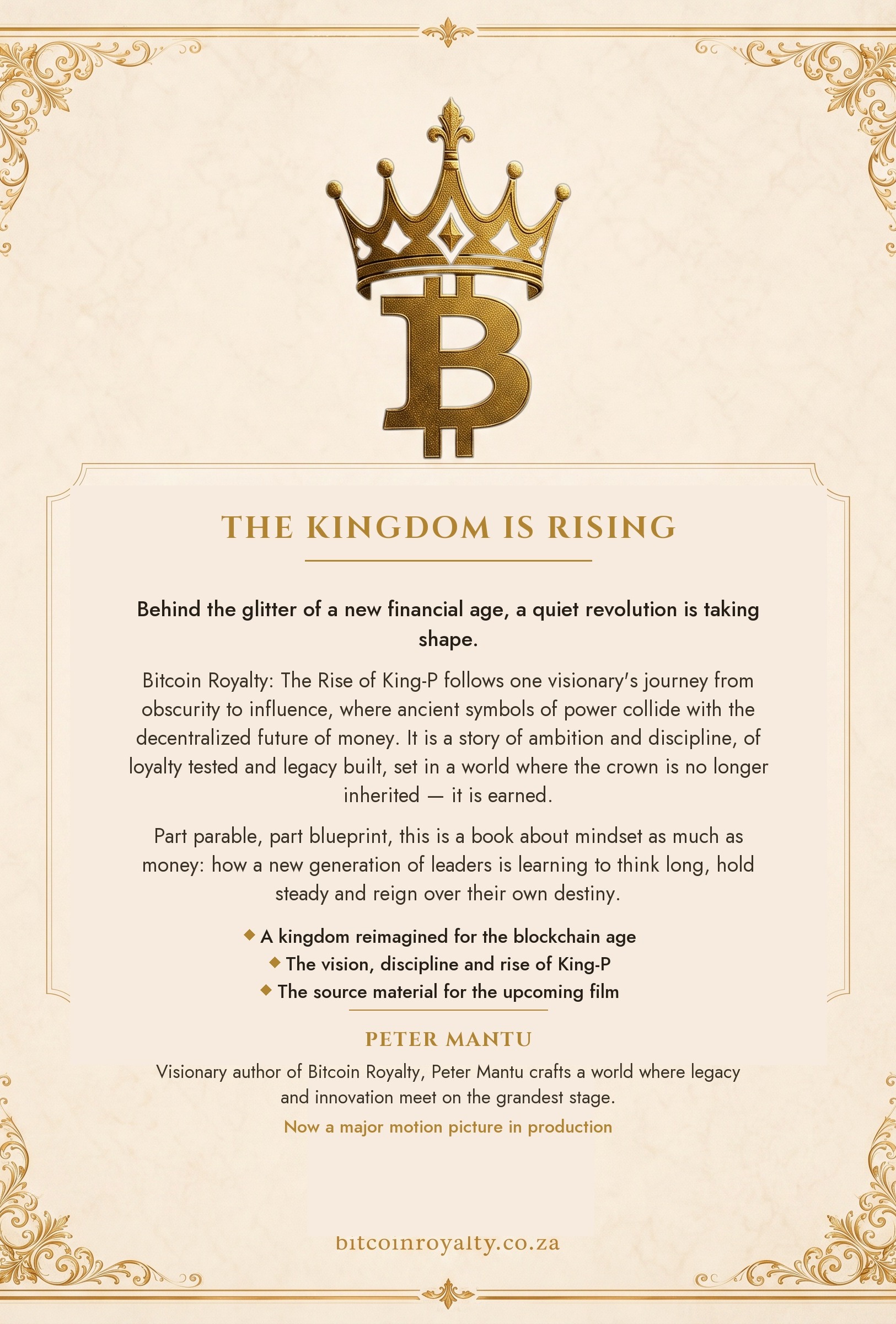 Bitcoin Royalty: The Rise of King-P — back cover